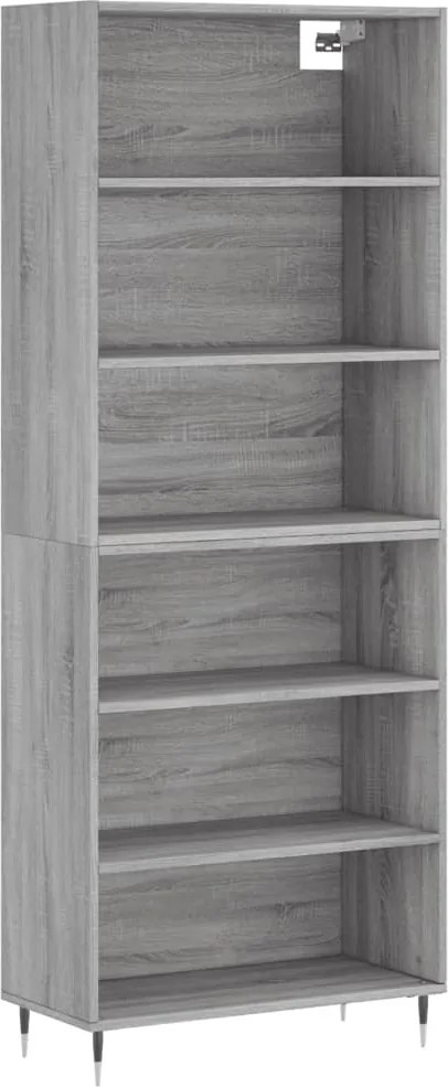 vidaXL szürke sonoma szerelt fa magasszekrény 69,5x32,5x180 cm