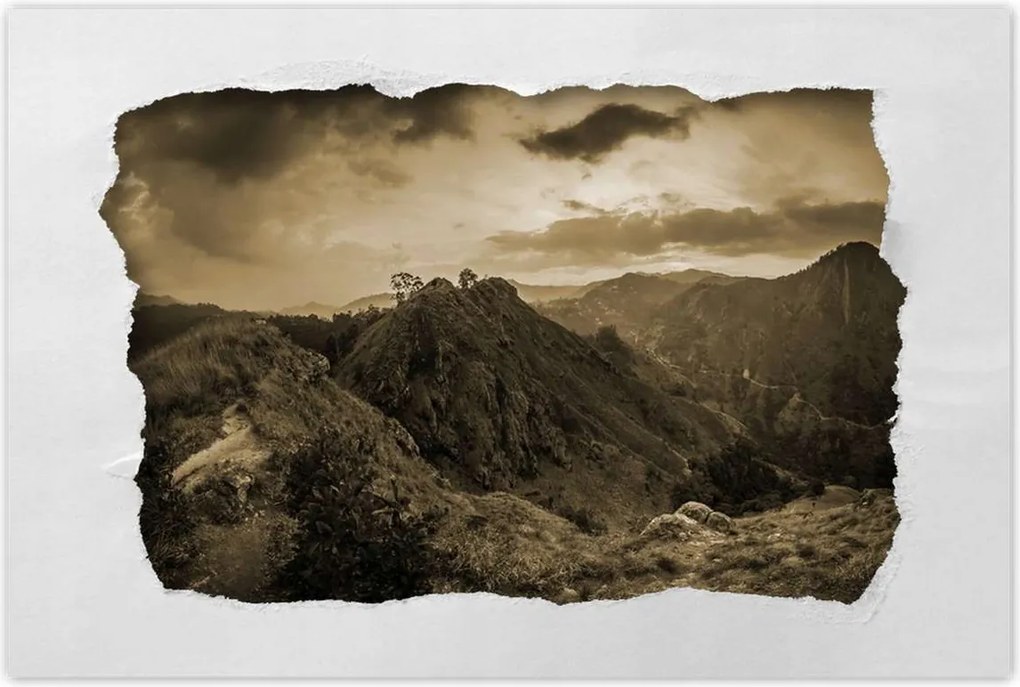 Poszterek 90x60 Barna tájkép Tájkép