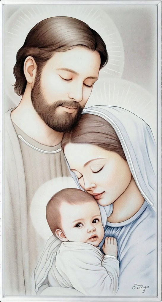 Keretbe festett Szent Család kép 63x33 cm Cikkszám: ES07156800