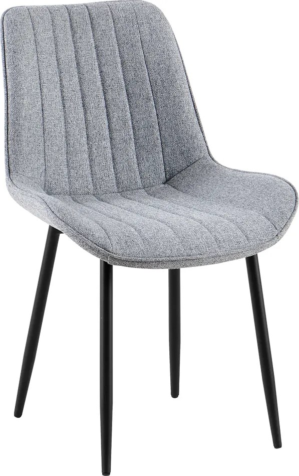 Étkezőszék, világosszürke/fekete, ZAJRA