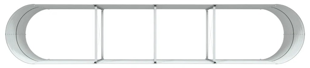 Kerti Emelt Ágy Zöld 400x80x81 cm Horganyzott Acél