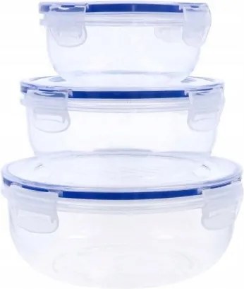 Ggv Műanyag tálkészlet fedővel 3 db.