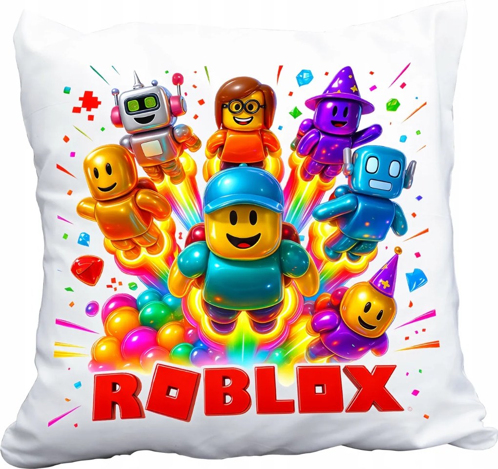 Párna Roblox Robloks Játék Ajándék Gyerekeknek Játékosnak Név