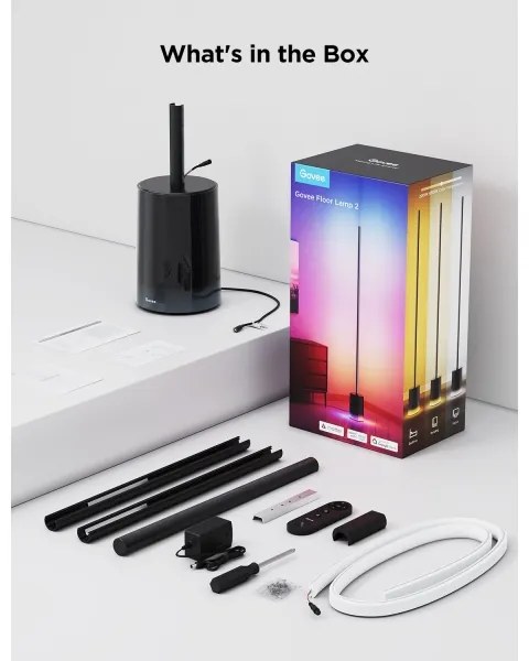 Govee - LED Állólámpa Smart MATTER LED RGBICWW Wi-Fi + + távirányító