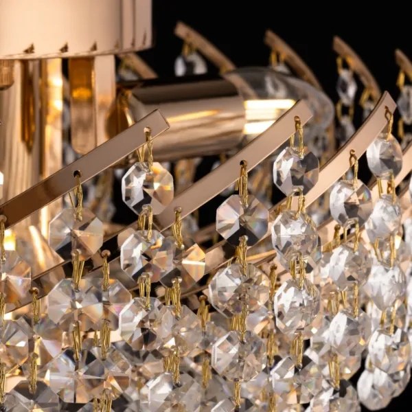 Maytoni DIA120-06-G - Mennyezeti lámpa KAROLINA 6xE14/40W/230V