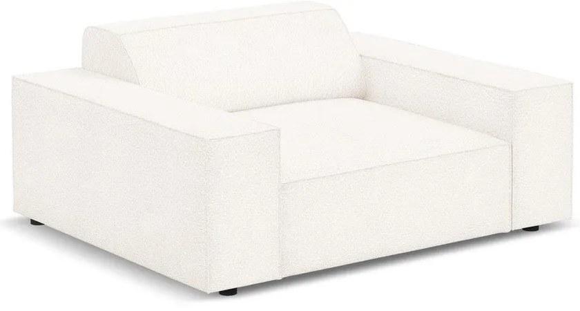 Bézs buklé szövet fotel Jodie – Micadoni Home