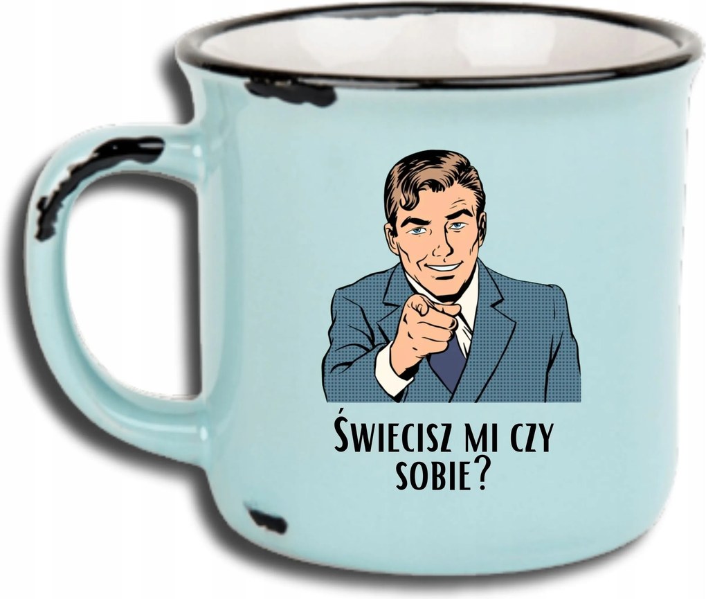 Bögre Kék Retro Vicces Ajándék Apák Napja Világítasz Nekem Vagy Magadnak?