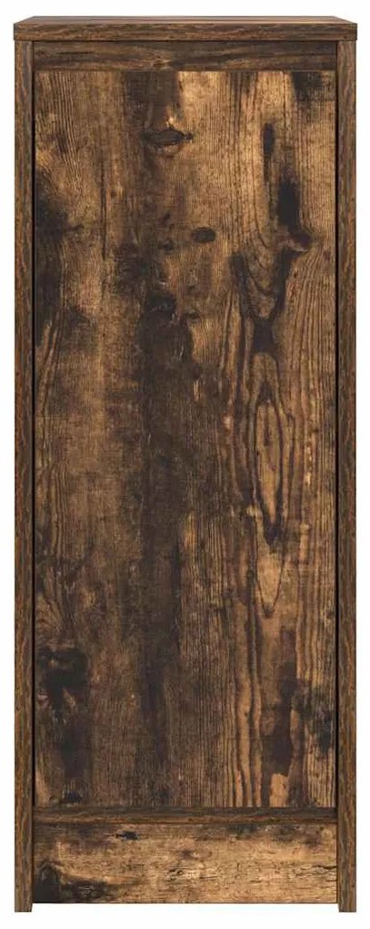 füstös tölgy színű szerelt fa tálalószekrény 29,5x34x76 cm