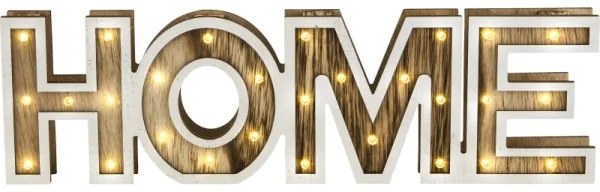 Globo 29975 - LED asztali lámpa HOME 28xLED/0,06W/3xAA nyárfa