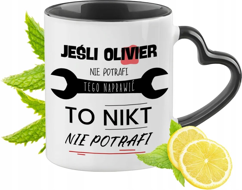 Olivier Bögre Fekete Szív Alakú Füllel Ajándék