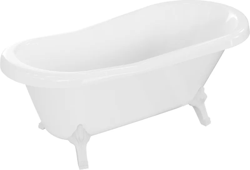 Mexen Retro szabadonálló kád 150 x 73 cm, fehér, fehér lábak - 53251507300-20