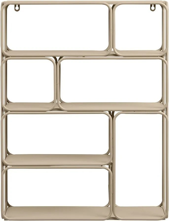 Bézs többszintes fém fali polc 48 cm Lanciano – House Nordic