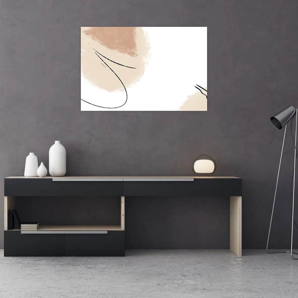 Kép - Fehér absztrakció (90x60 cm)