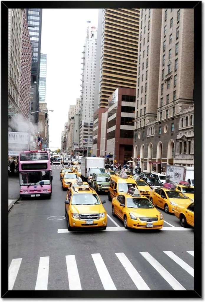 Poszterek keretben 40x60 New York taxik