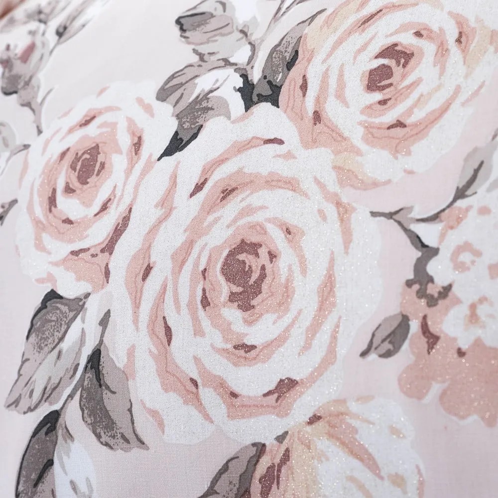 Rózsaszín kétszemélyes hosszabbított ágyneműhuzat 260x220 cm Canterbury Floral – Catherine Lansfield