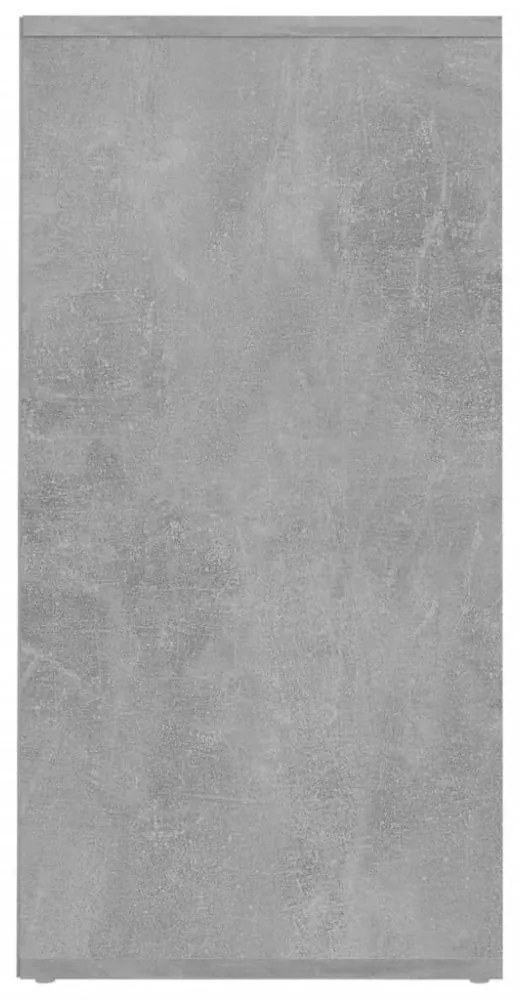 2 db betonszürke szerelt fa cipősszekrény 31,5 x 35 x 70 cm