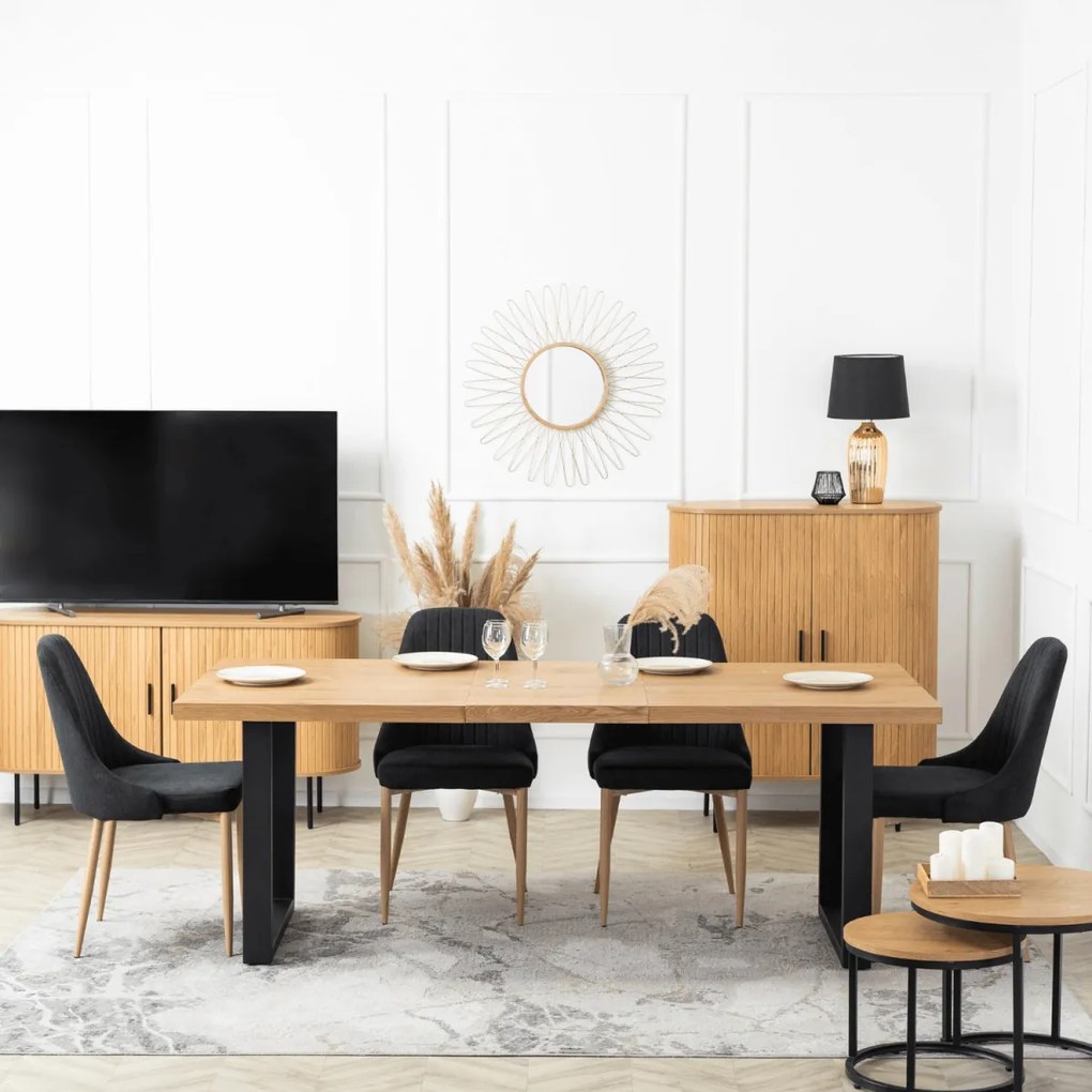 Fekete Étkezőszék TORINO