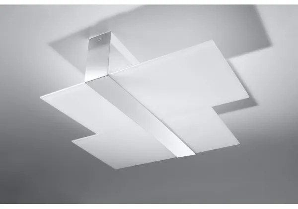 Sollux SL.0188 - Mennyezeti lámpa MASSIMO 2xE27/60W/230V fehér/króm