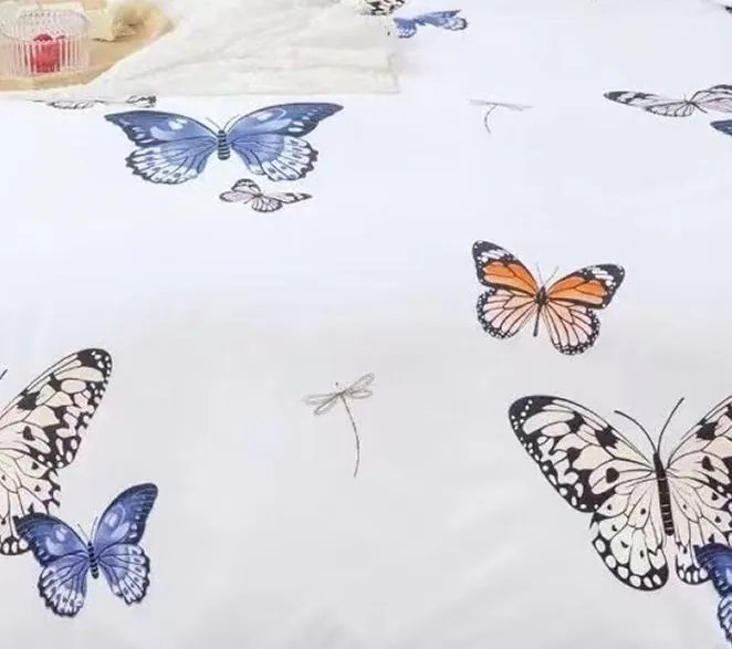 Ágynemű FALER BUTTERFLIES WHITE 7 részes 140X200 cm
