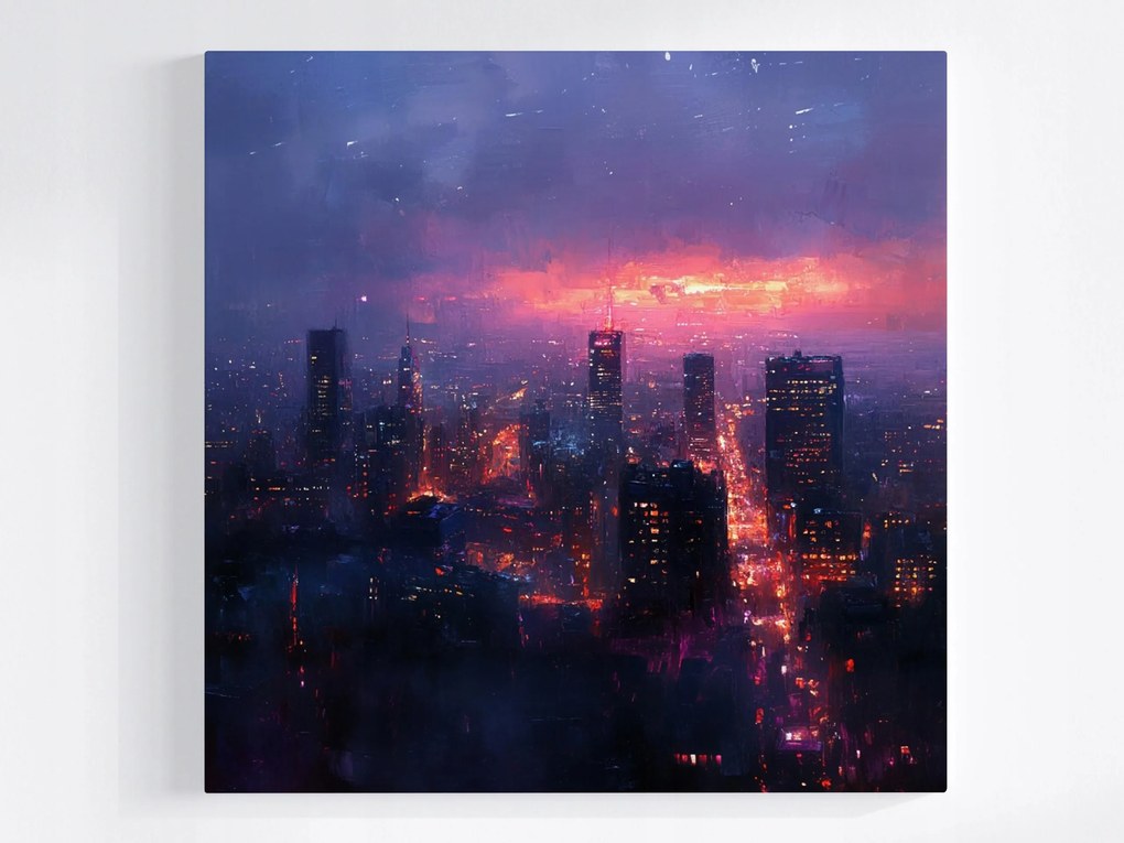 Poszter Város Panoráma Reggel Napfelkelte Hajnal 40x40