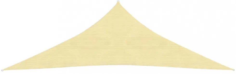 bézs HDPE napvitorla 160 g/m² 3 x 3 x 4,2 m