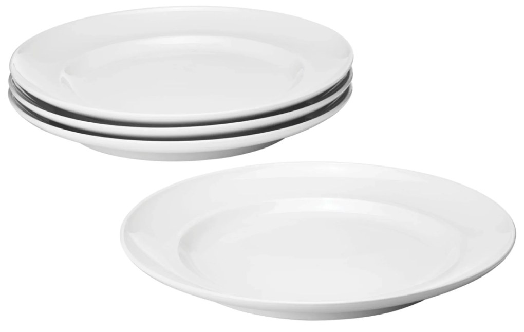 Koppel porcelán éttányér 27 cm, 4 db-os készlet - Georg Jensen