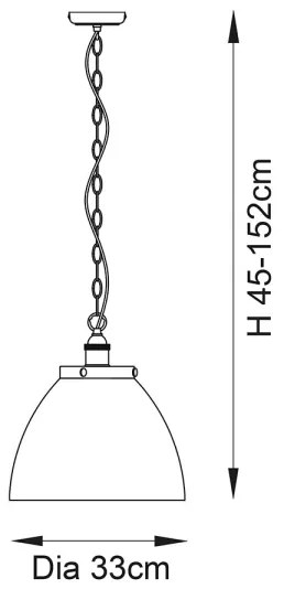 Endon 106895 - Láncos csillár HANSEN 1xE27/10W/230V rézszínű
