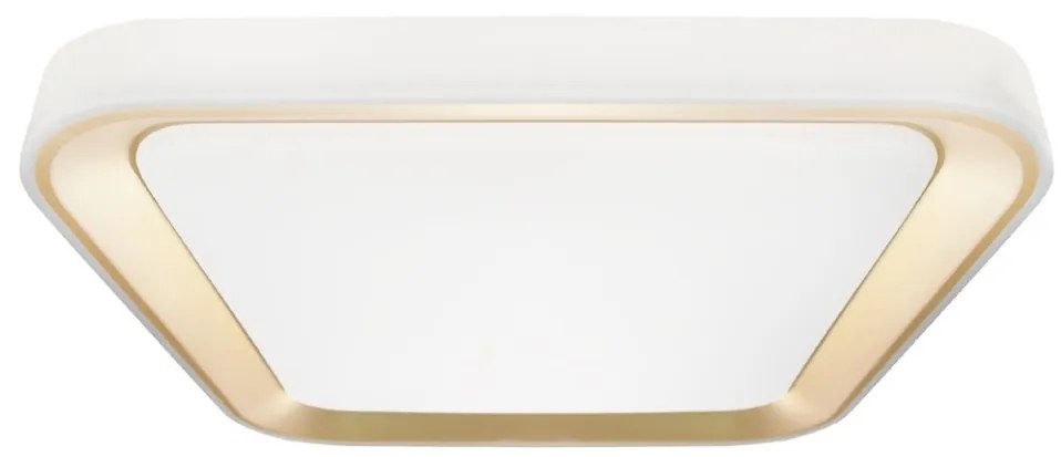 QUADRO LED 66W stropní stmívatelné svítidlo 3000-6000K bílá/zlatá + DO