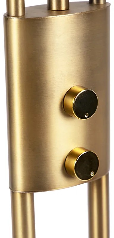 Modern állólámpa bronz, LED-del és dimmerrel - Lexus