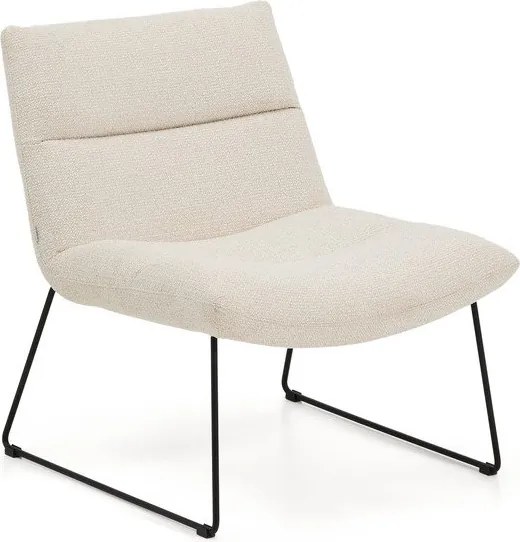 Bézs zsenília fotel Asen – Kave Home