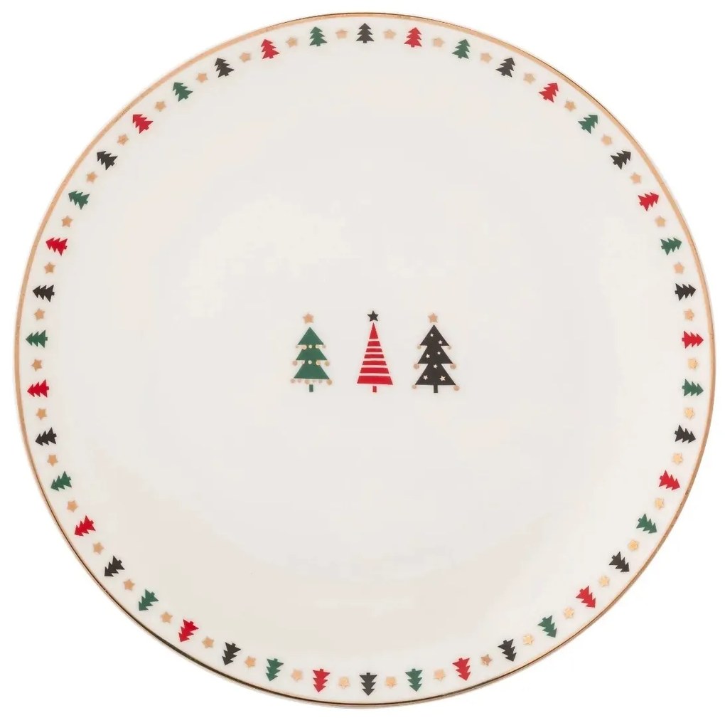 Altom porcelán desszert tál Modern Tree 20 cm