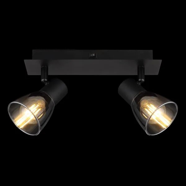 Globo 54307-2 - Fali spotlámpa CLAUDE 2xE14/40W/230V fekete