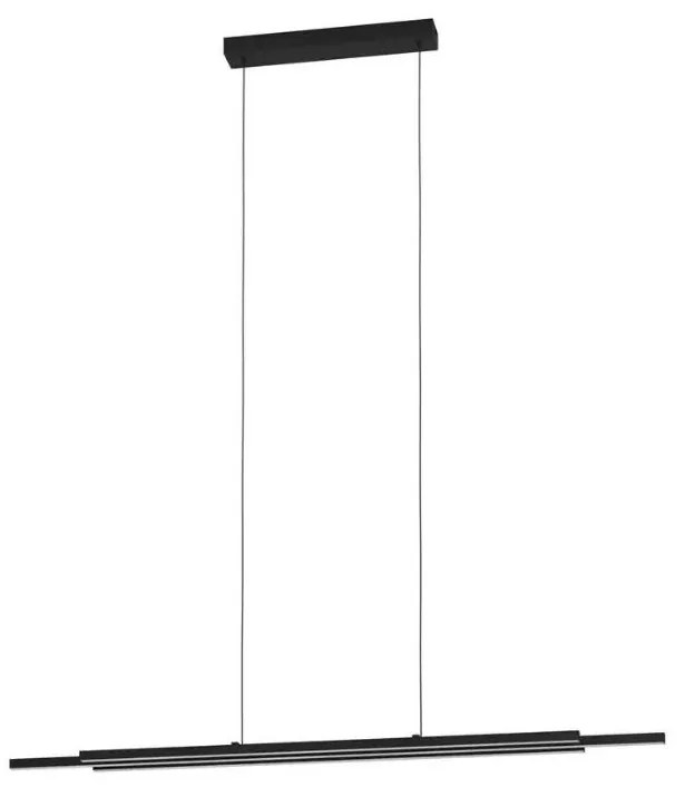 Eglo 31232 - LED Csillár zsinóron CANNIGIONA LED/20,3W/230V fekete