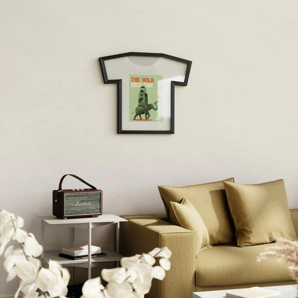 Fekete műanyag fali képkeret 50x54,5 cm T-Frame – Umbra
