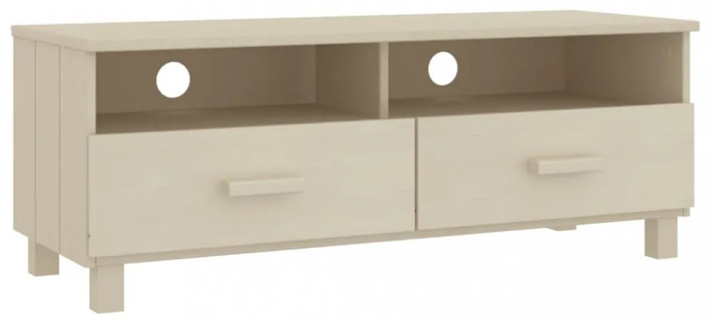 HAMAR mézbarna tömör fenyőfa TV-szekrény 106 x 40 x 40 cm