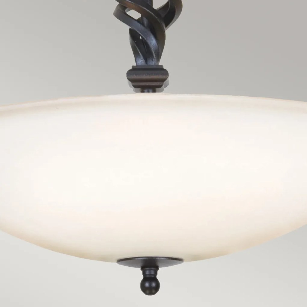 Elstead Lighting PEMBROKE PB-SF-A-BLACK Plafonlámpa 3x60W/E14