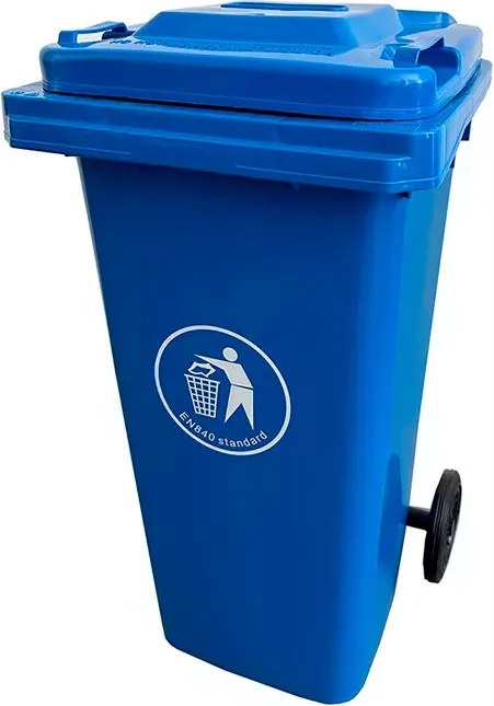 Hulladéktároló 120L kék