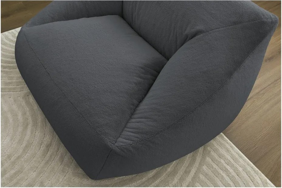 Sötétszürke műszőrme babzsákfotel Lilibet – Bobochic Paris