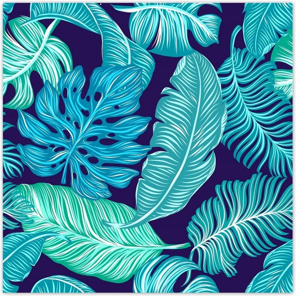 Poszterek 100x100 Levelek Monstery Trópusok