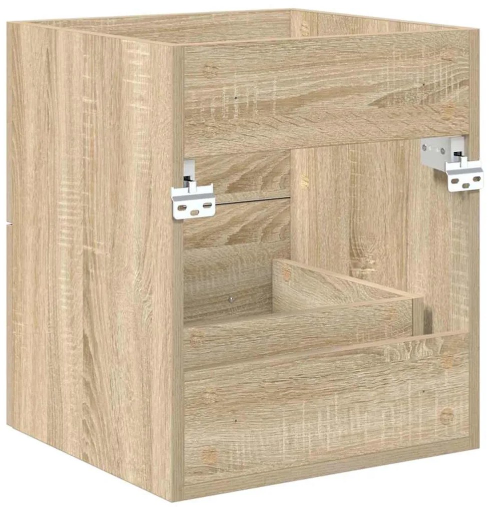 vidaXL Mosdókagyló szekrény Sonoma tölgy 38,5 x 41 x 48 cm Faanyag