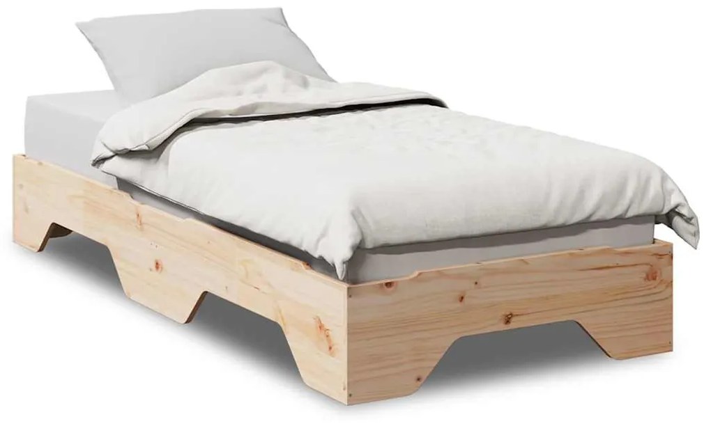 ágy matrac nélkül rakásolható 90x190 cm tömör fa