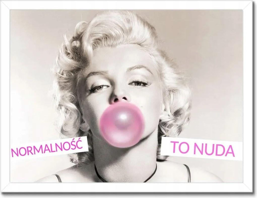 Poszterek keretben 40x30 Monroe A normalitás unalmas