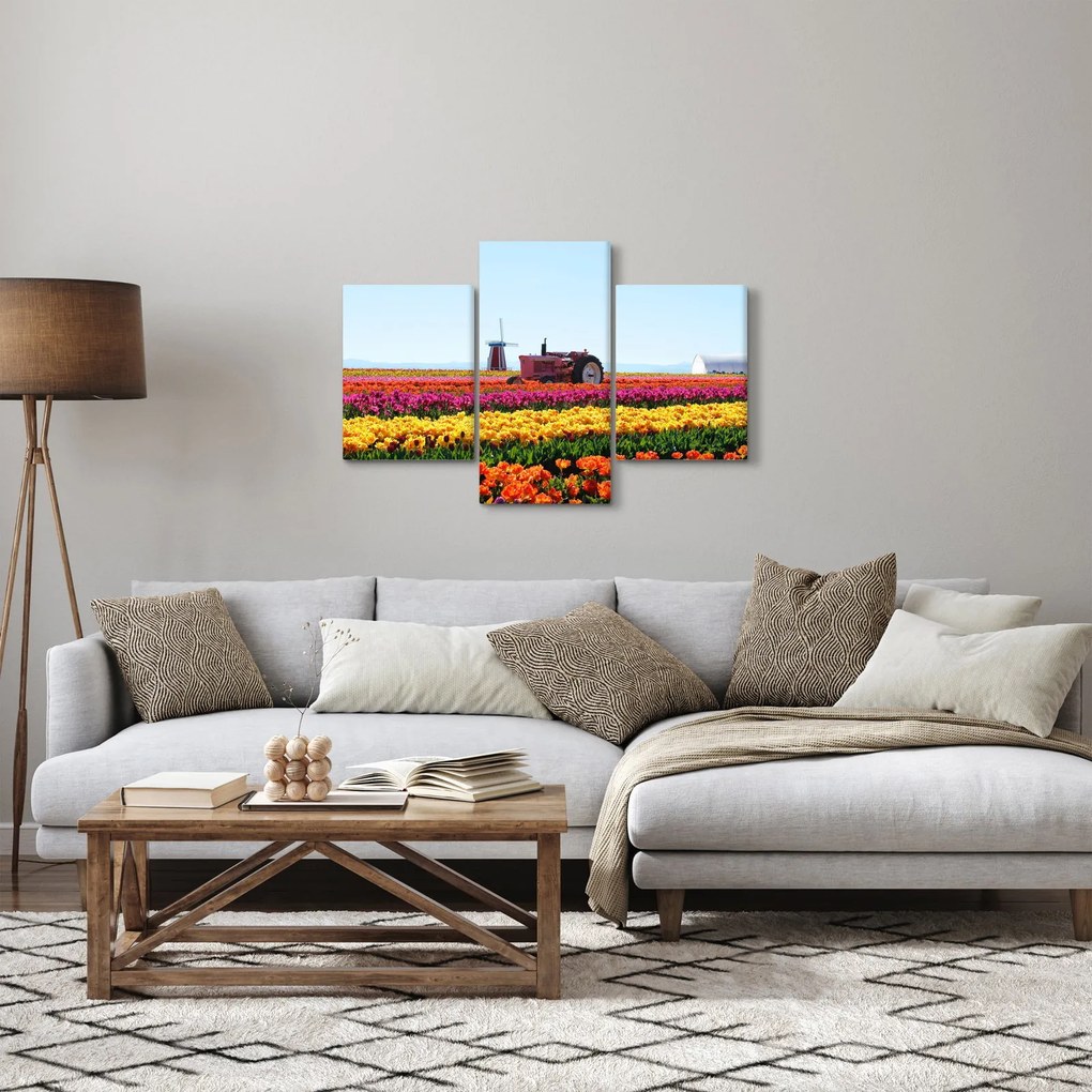 Tulipánfarm képe (90x60 cm)
