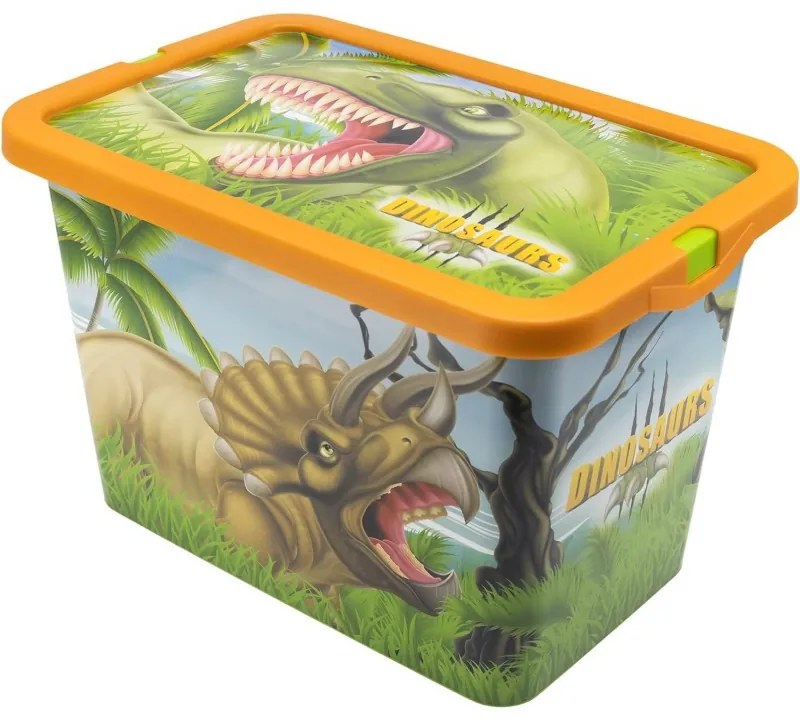 Dinoszaurusz Range műanyag tároló doboz 7 L