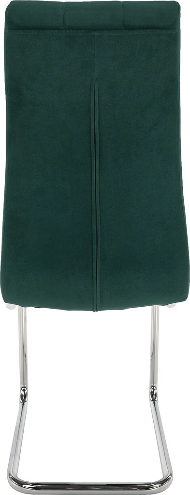 Étkezőszék, smaragd Velvet szövet/króm, SALOMA NEW