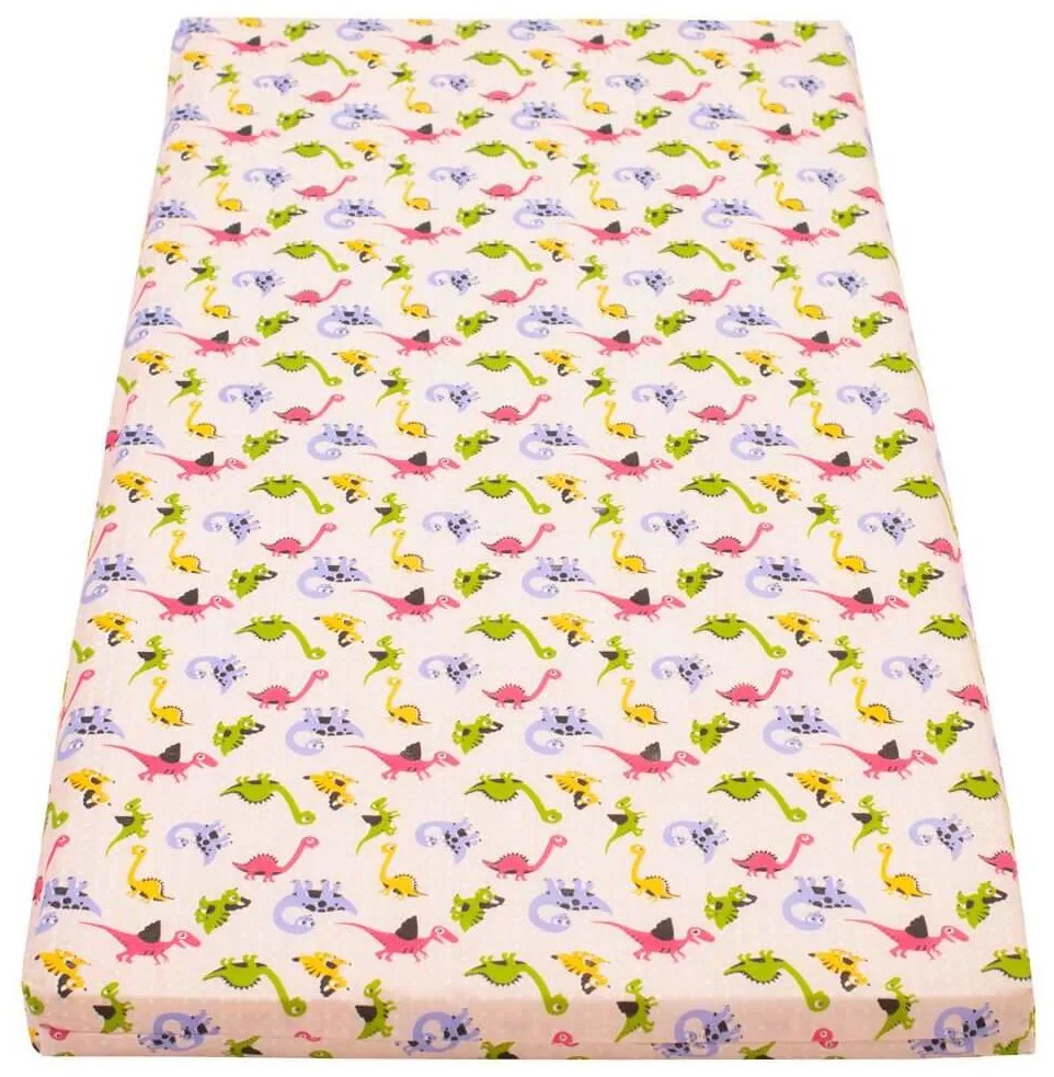 Gyerek matrac New Baby 120x60 hab-kókusz rózsaszín mintákkal