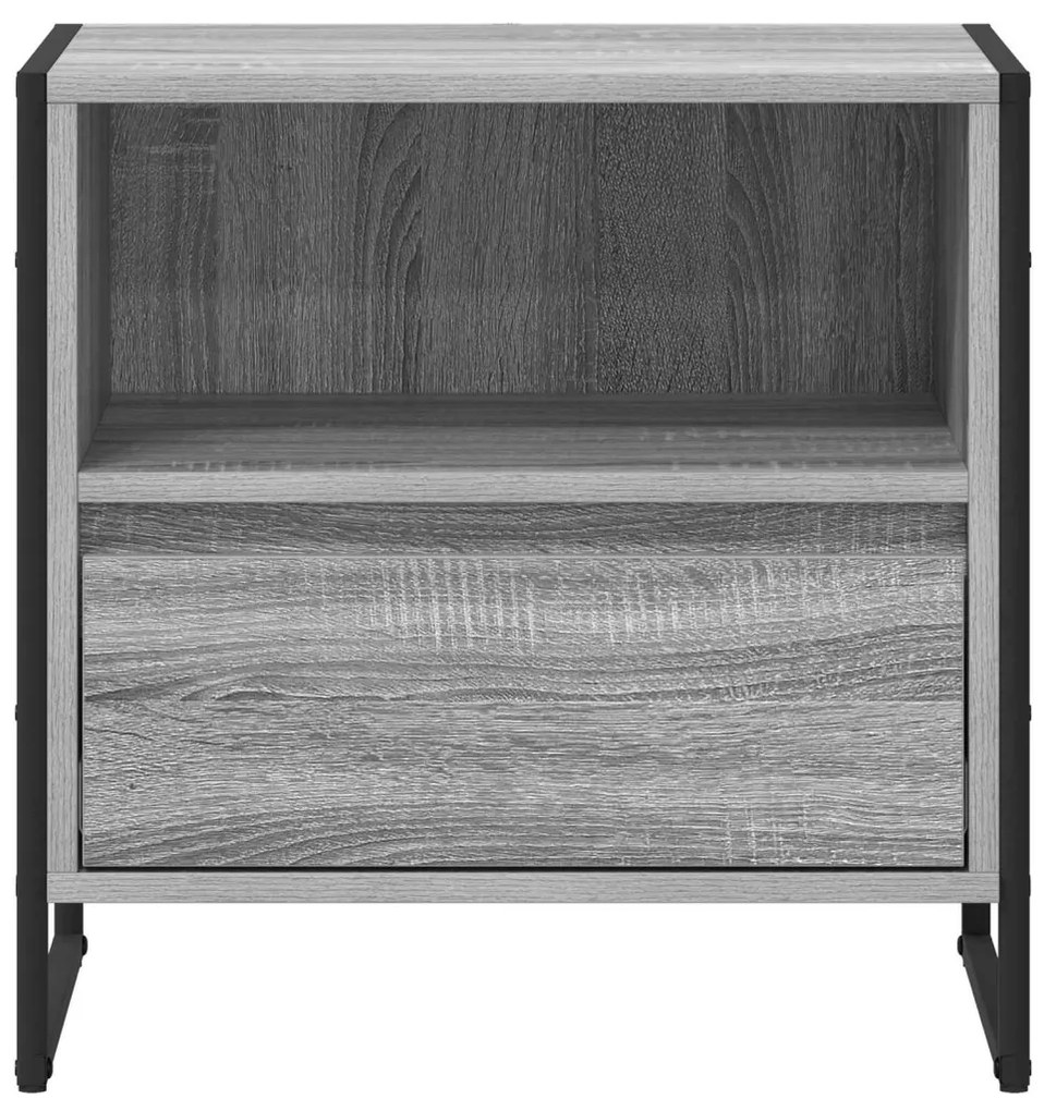 Éjjeli asztal 2 pcs Szürke Sonoma 50 x 39,5 x 50 cm Faanyag