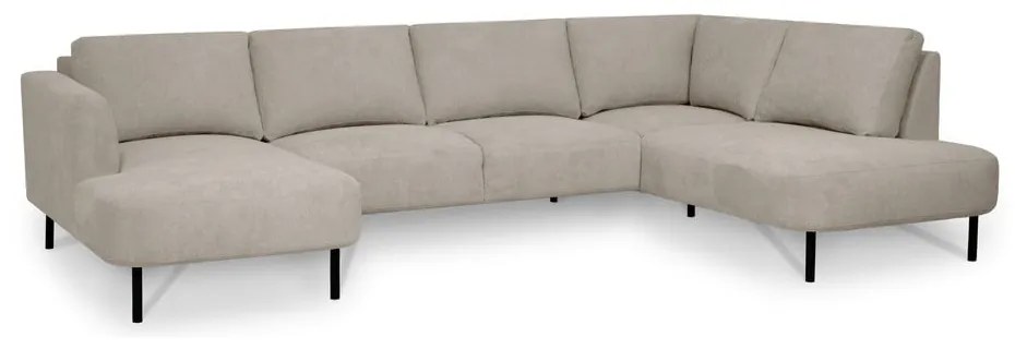 Bézs sarokkanapé (jobb oldali-U alakú) Hero – Scandic