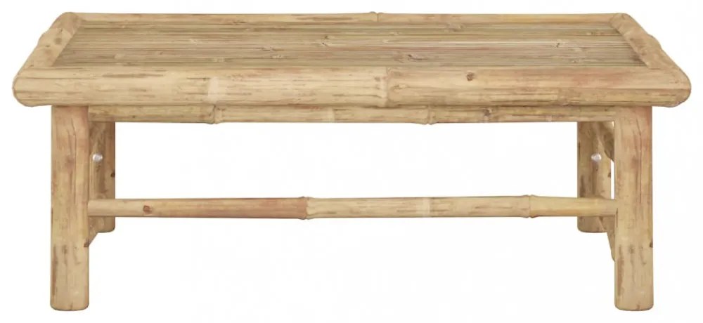 bambusz kerti asztal 65 x 65 x 30 cm