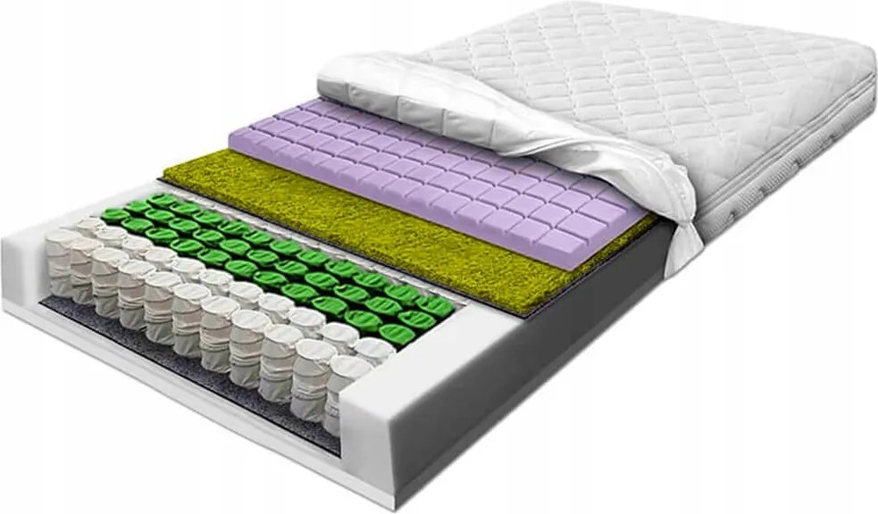 Matrac zsebek 100x180 tengeri fű hab 25 antiallergén H3